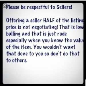 NO LOW BALL OFFERS